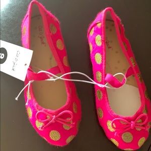 Pink and gold flats  Cat & Jack size 9